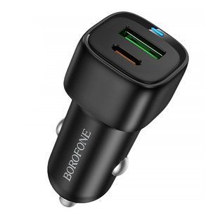 Автомобільний Зарядний Пристрій Borofone BZ34B 1USB QC18W/1USB-C PD20W Total 38W