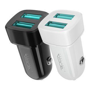 Автомобільний Зарядний Пристрій Ridea RCC-21012 Grand 2USB 2.4 A Чорний