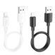 Кабель USB Hoco X96 Lightning 2.4A 0.25m Бiлий