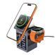 Бездротовий Зарядний Пристрій Hoco DWQ04 5in1 15W(Pixel Display/Clock/BT Speaker 5W) IP Version
