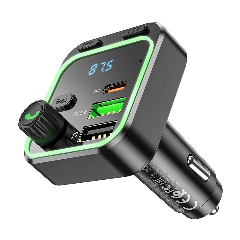 FM-трансмітер Borofone BC53 USB-C PD20W+USB-A QC18W/BT5.0 Total 38W