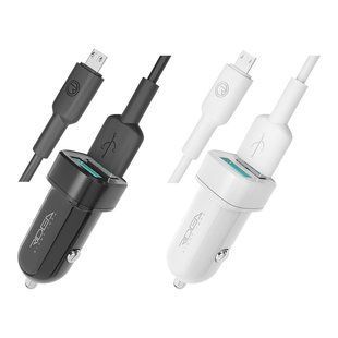 Автомобільний Зарядний Пристрій Ridea RCC-21112 Grand Micro 2USB 2.4 A Бiлий
