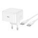 Мережевий Зарядний Пристрій Hoco C161A 1USB-C PD3.2 40W/60W+Type-C to Type-C