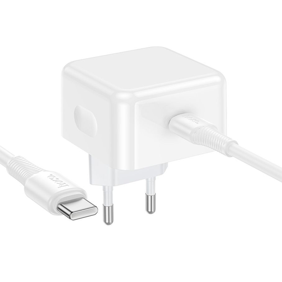 Мережевий Зарядний Пристрій Hoco C161A 1USB-C PD3.2 40W/60W+Type-C to Type-C