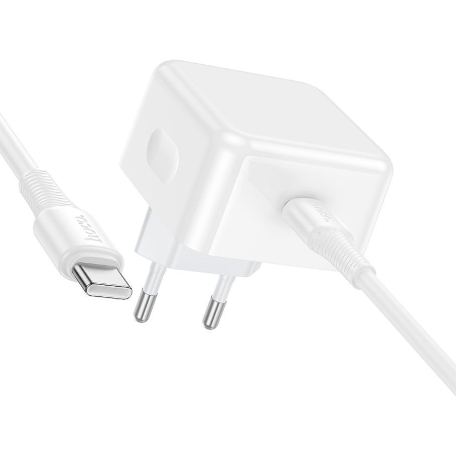 Мережевий Зарядний Пристрій Hoco C161A 1USB-C PD3.2 40W/60W+Type-C to Type-C