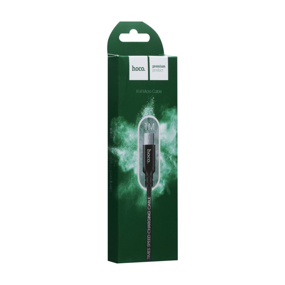 Кабель USB Hoco X14 Times Speed Micro Чорний