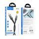 Кабель USB Hoco U115 Transparent PD20W With Display Type-C to Lightning 1.2m Чорний