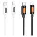 Кабель USB Borofone BX114 Silicone Type-C to Lightning PD27W Бiлий