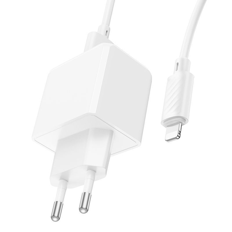 Мережевий Зарядний Пристрій Hoco CS11A 1USB 2.1A+USB to Lightning Білий
